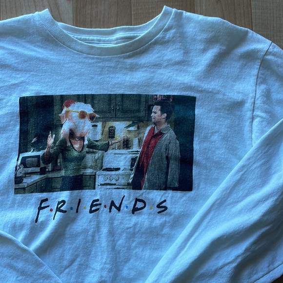 FRIENDS Tops - FRIENDS The Television Series Thanksgiving Turkey Head Long Sleeve T-shirt